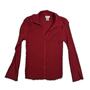 Nicola Small Women's Red Bell Sleeve Top Y2K Fairy Grunge Festival Holiday